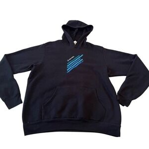 Bella‎ + Canvas Black Graphic Hoodie Pullover Streetwear XL